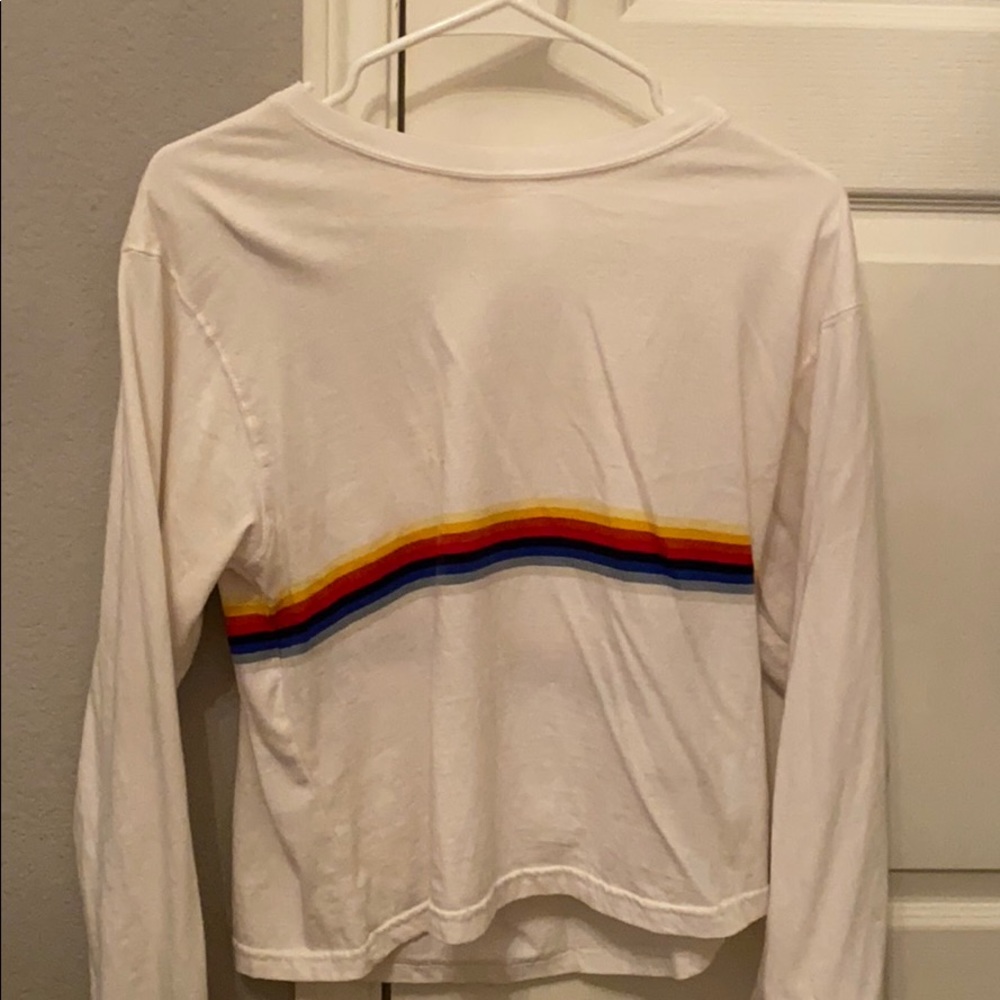 Brandy Melville Rainbow Stripe Long Sleeve